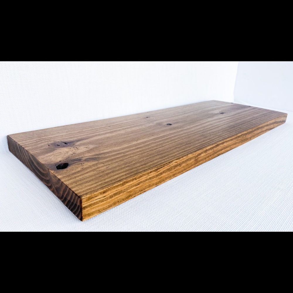 Rustic Solid Wood Floating Shelf